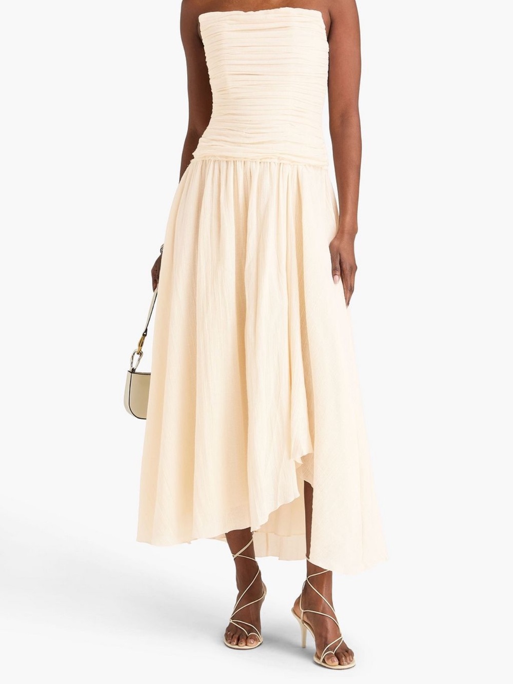 STAUD Hightide Cotton-Blend Maxi Dress